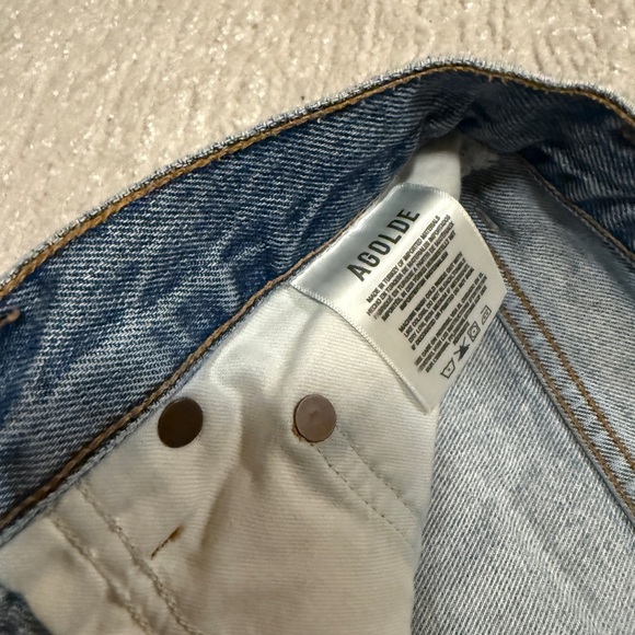 AGOLDE Blue Denim Shorts - Picture 7 of 8